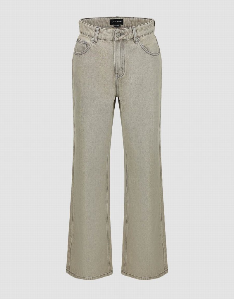 Jean Urban Revivo Larges-Leg Femme Grise Clair | JKB3750BJ