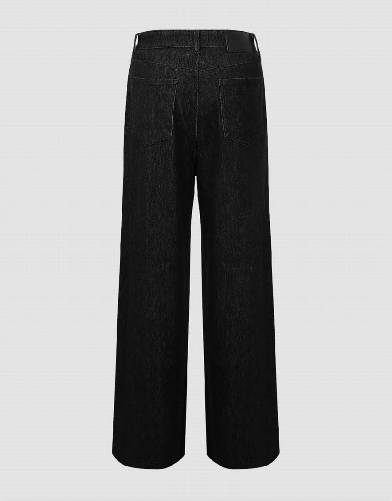 Jean Urban Revivo Larges-Leg Femme Noir | LLB153BU