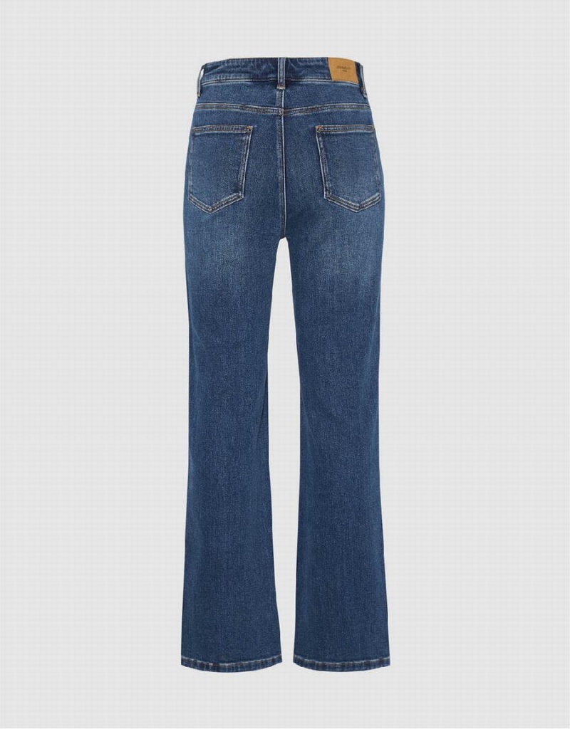 Jean Urban Revivo Mince Droit Femme Bleu | WJN581ZL