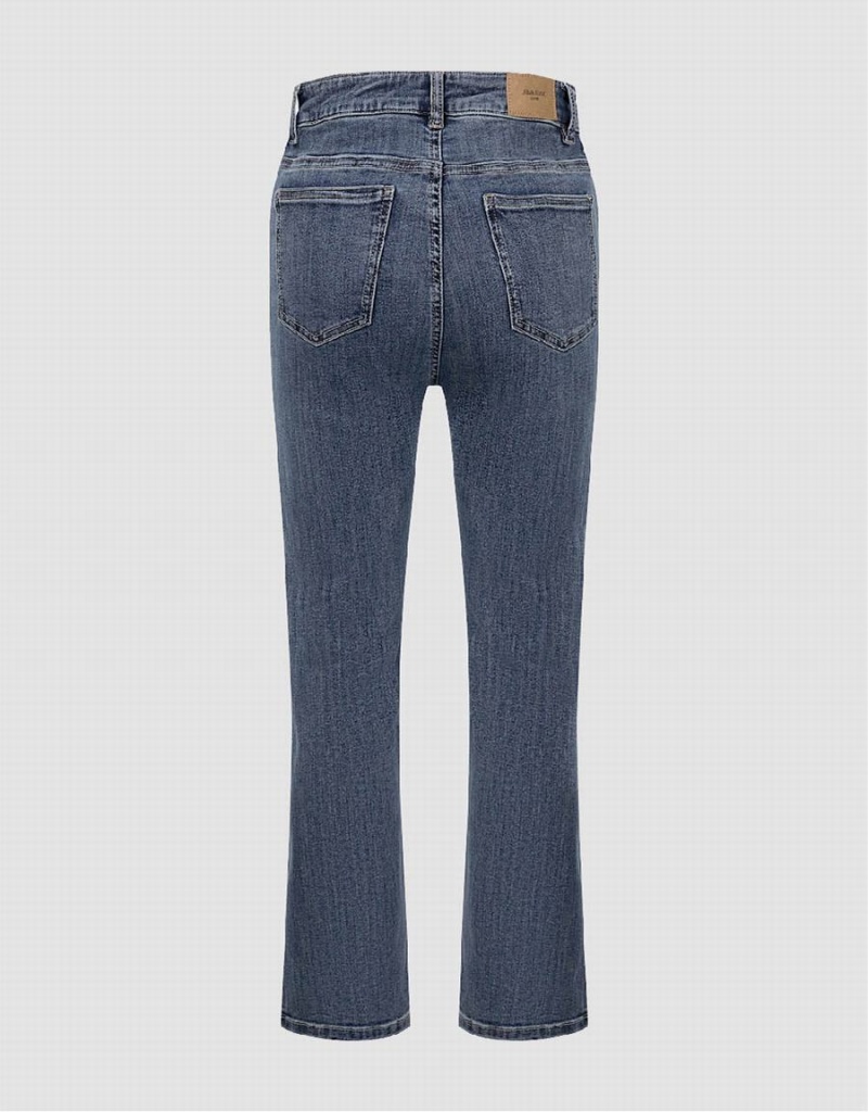 Jean Urban Revivo Split Hem Droit Femme Bleu | XYA3923SB