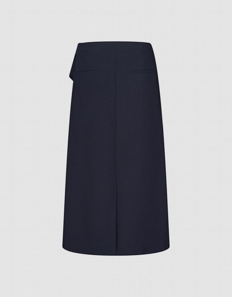 Jupes Urban Revivo Midi Droit Femme Bleu | CWE9169LG