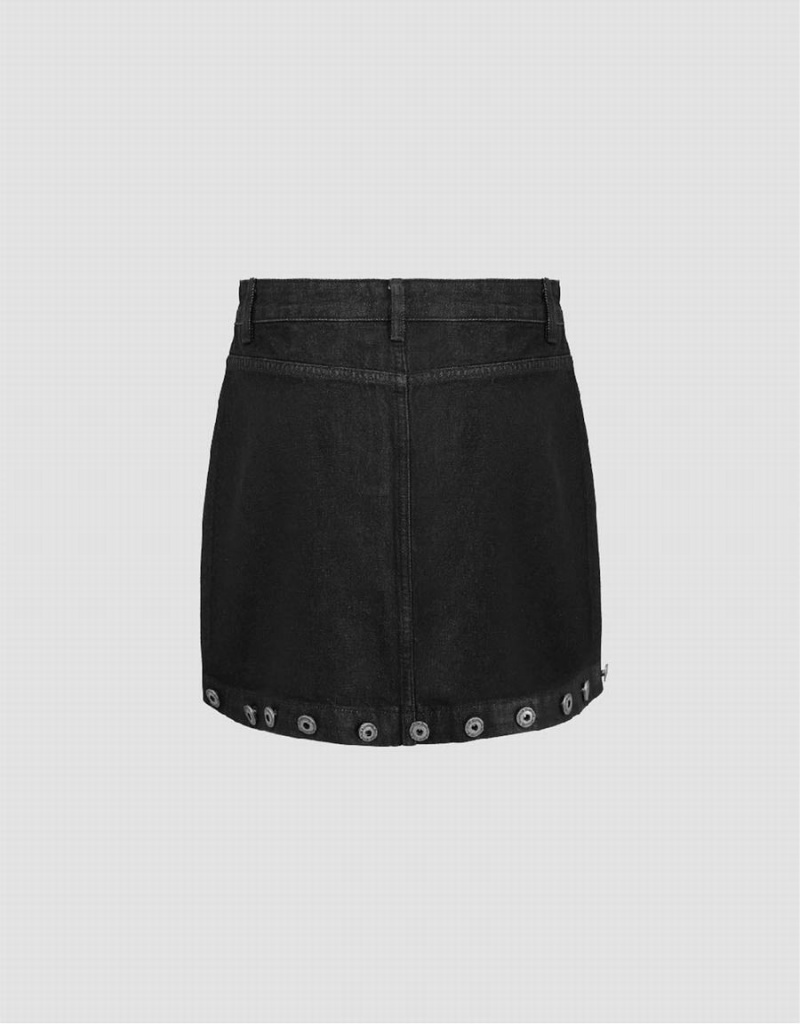 Jupes Urban Revivo Mini A-Line Denim Femme Noir | AGV7038GT