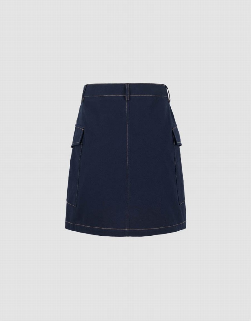Jupes Urban Revivo Mini A-Line Femme Bleu | HBW2419NE