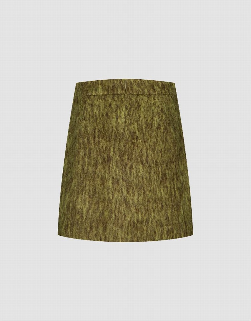 Jupes Urban Revivo Mini A-Line Femme Vert | ALT3081XQ