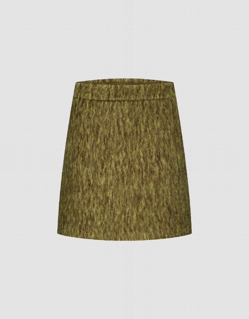 Jupes Urban Revivo Mini A-Line Femme Vert | ALT3081XQ