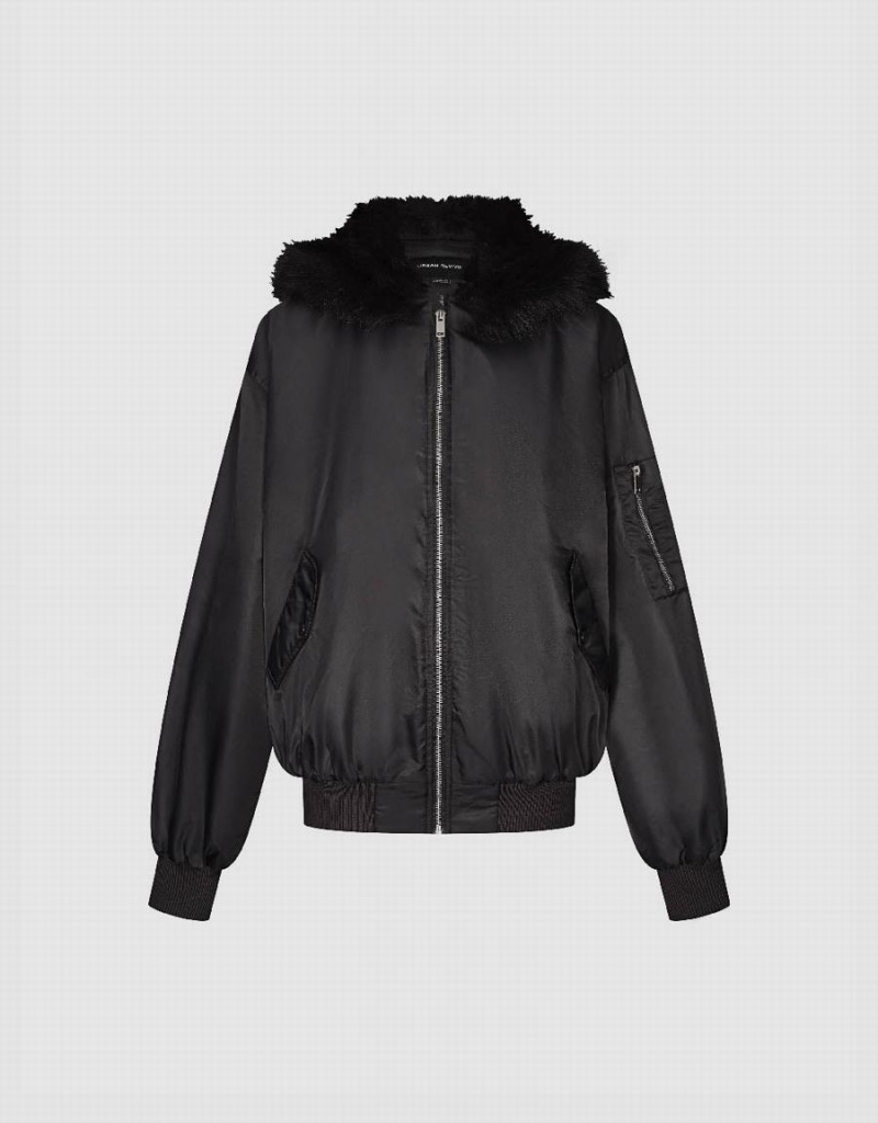 Manteaux Urban Revivo Zippé Front Encapuchonné Rembourré Femme Grise | XFX7751VI