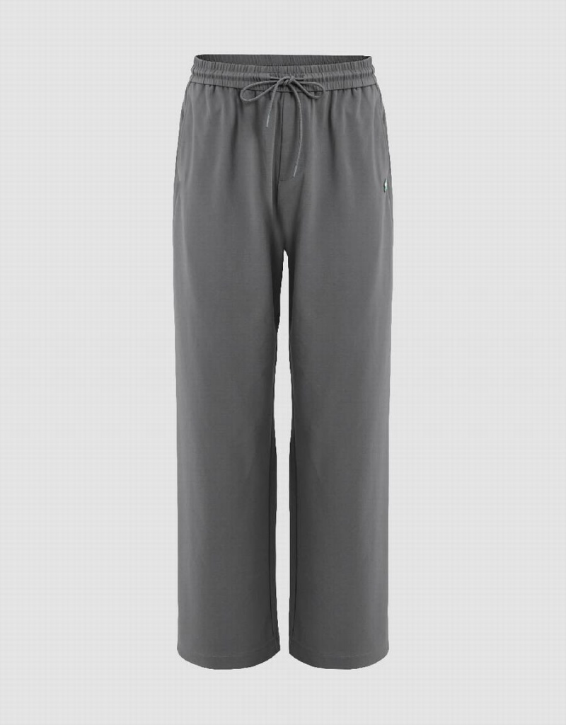 Pantalon Urban Revivo Drawstring Taille Larges-Leg Loose Homme Grise | VRY6291OG