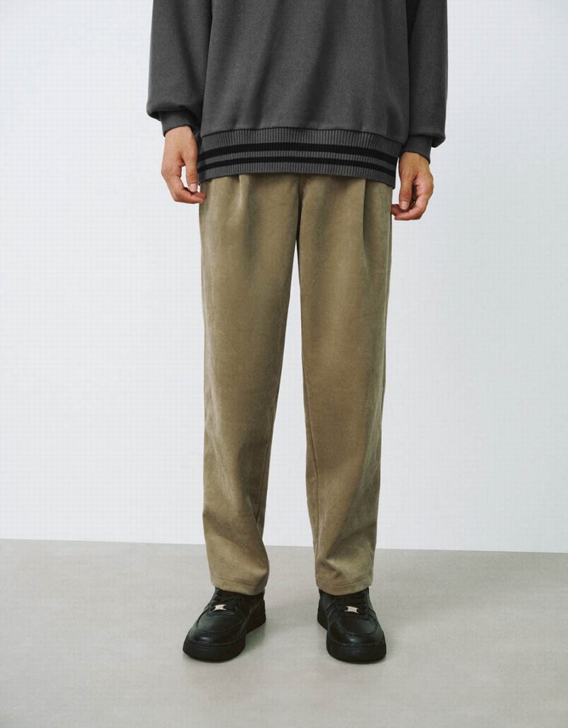 Pantalon Urban Revivo Drawstring Taille Droit Homme Vert | WUG4936WL