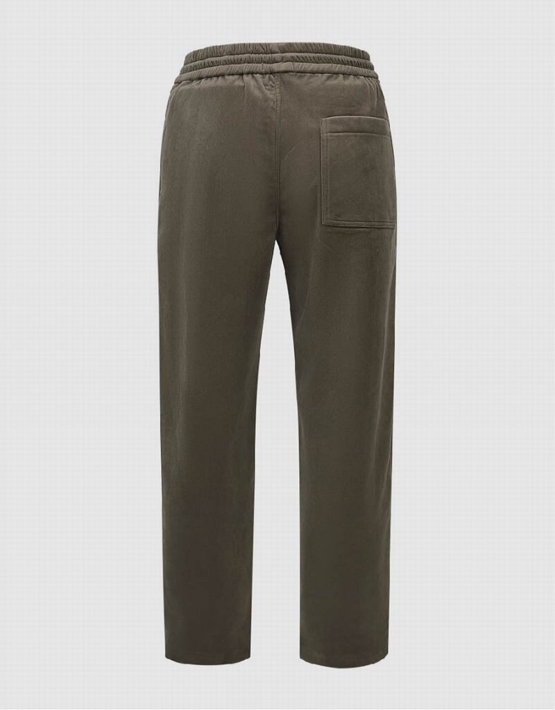Pantalon Urban Revivo Drawstring Taille Droit Homme Vert | WUG4936WL
