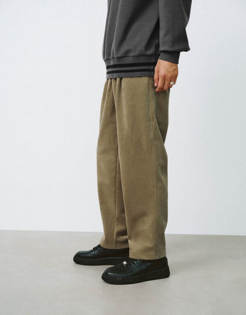 Pantalon Urban Revivo Drawstring Taille Droit Homme Vert | WUG4936WL