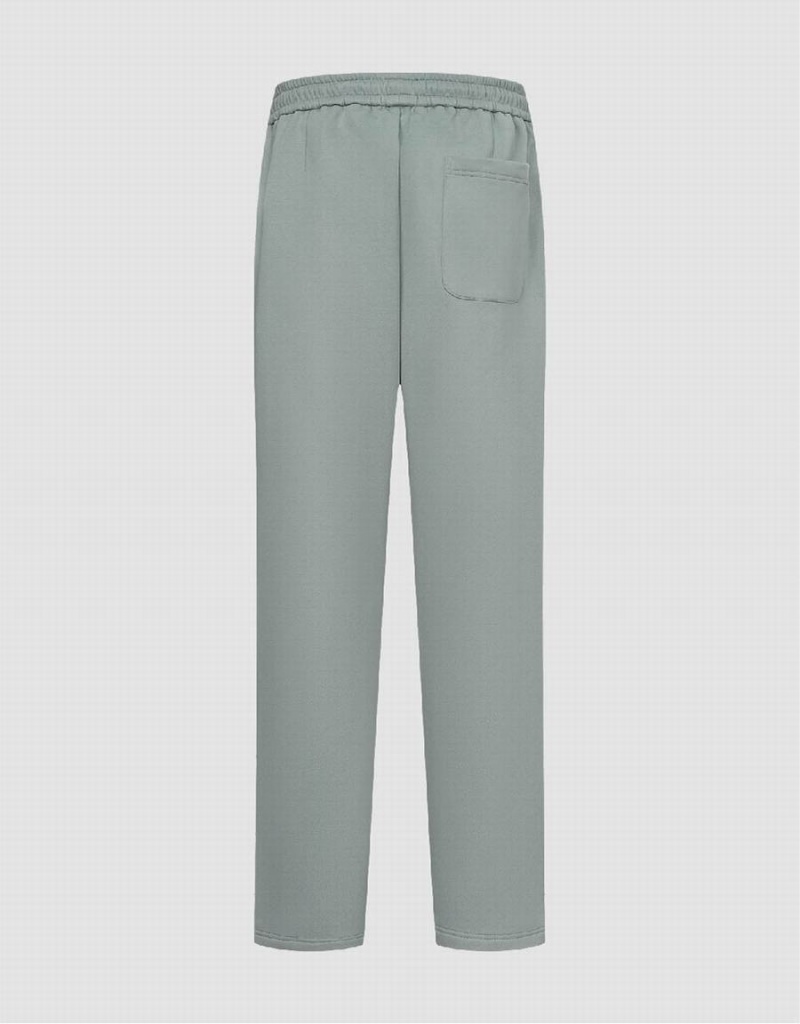 Pantalon Urban Revivo Drawstring Taille Tricoté Larges-Leg Homme Bleu | JZL4356DQ