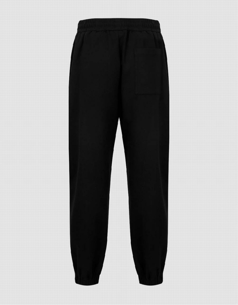 Pantalon Urban Revivo Drawstring Taille Jogger Homme Noir | WEB6723JK