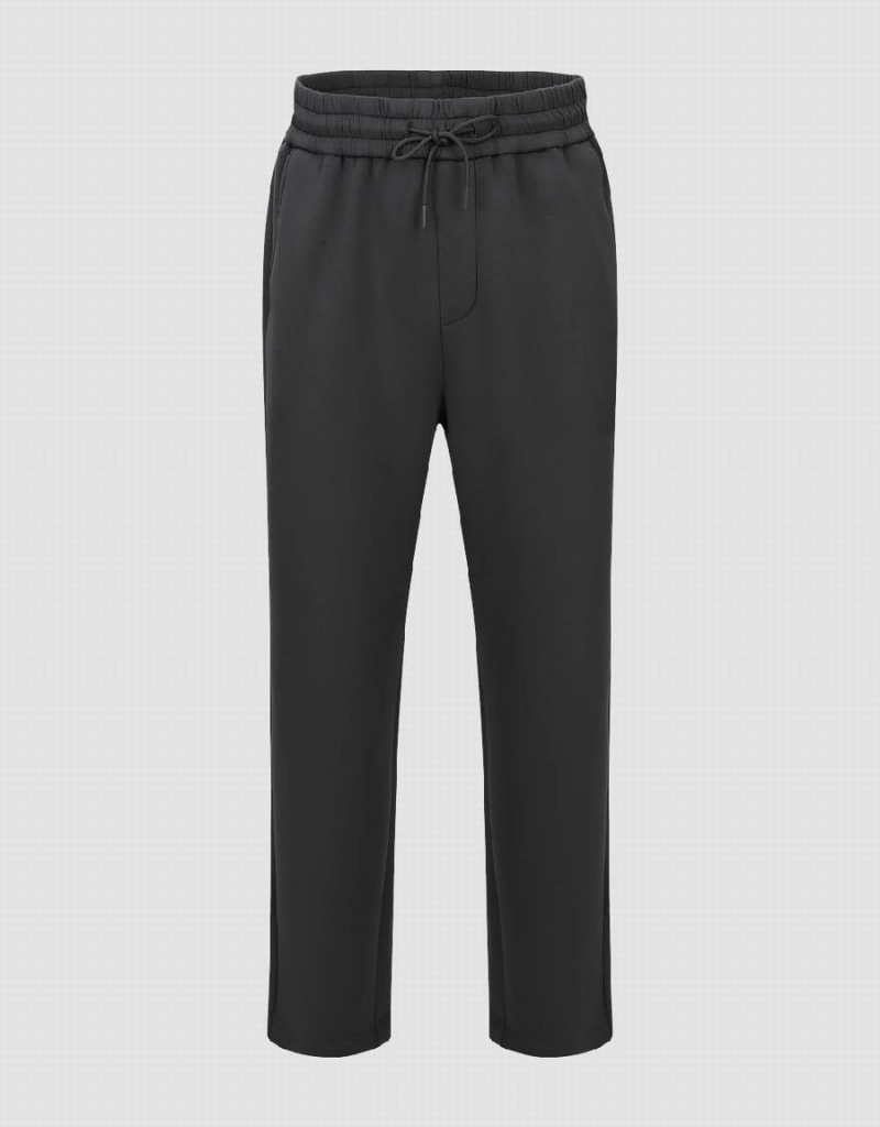 Pantalon Urban Revivo Drawstring Taille Carrot Fit Homme Grise | FMA4535EY