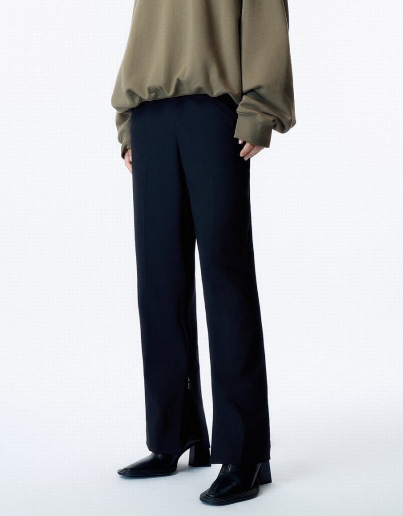Pantalon Urban Revivo Droit Femme Bleu | UDJ9822DL
