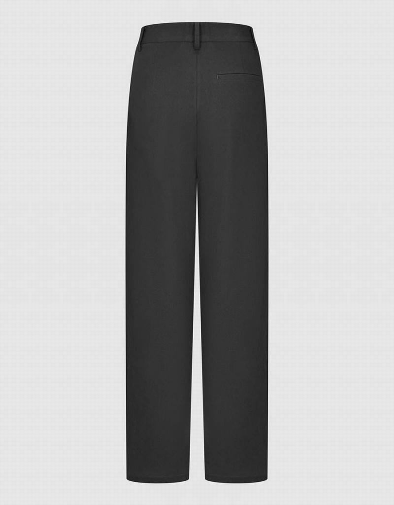 Pantalon Urban Revivo Droit Femme Grise | QUC4075TT