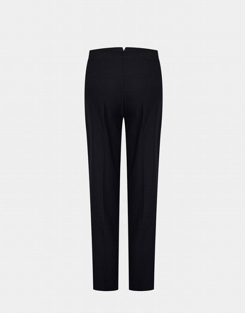 Pantalon Urban Revivo Droit Tailored Femme Noir | CZC6829QU