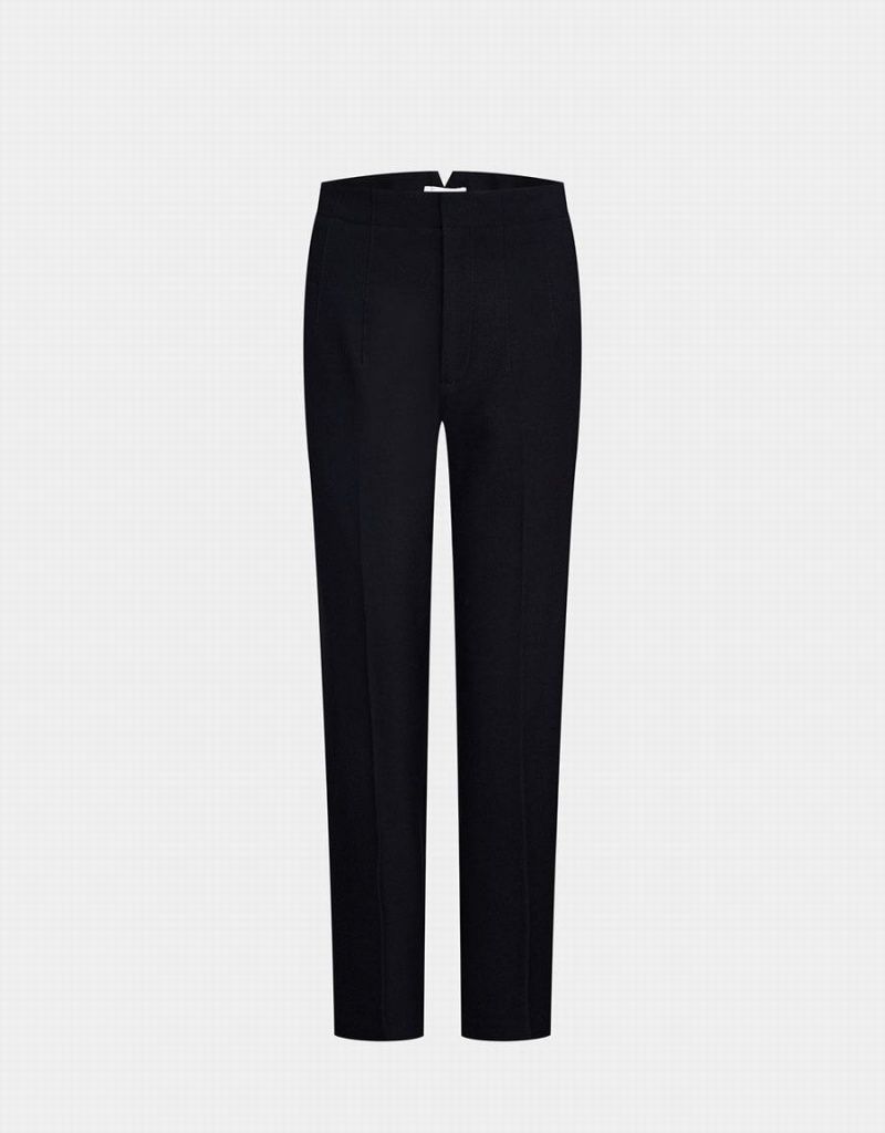 Pantalon Urban Revivo Droit Tailored Femme Noir | CZC6829QU