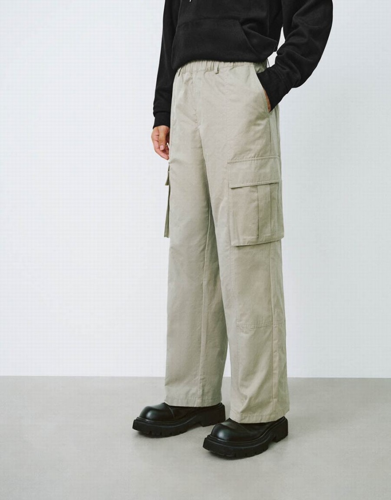 Pantalon Urban Revivo Elastic Taille Larges-Leg Homme Vert | MMG5959IQ