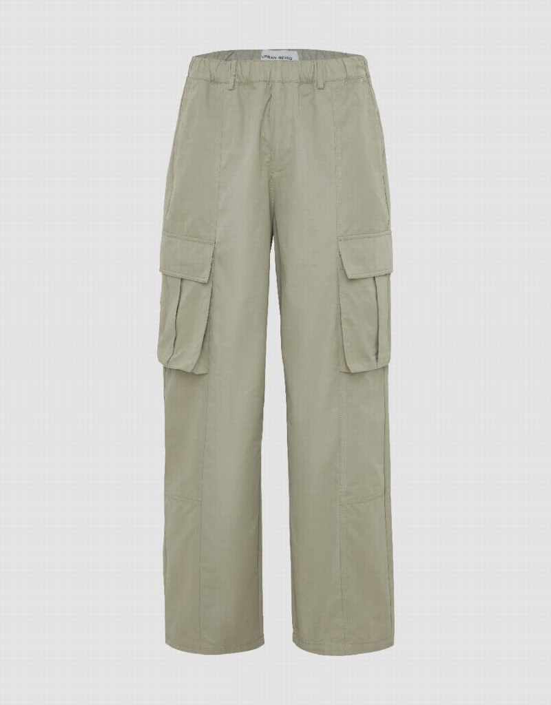 Pantalon Urban Revivo Elastic Taille Larges-Leg Homme Vert | MMG5959IQ