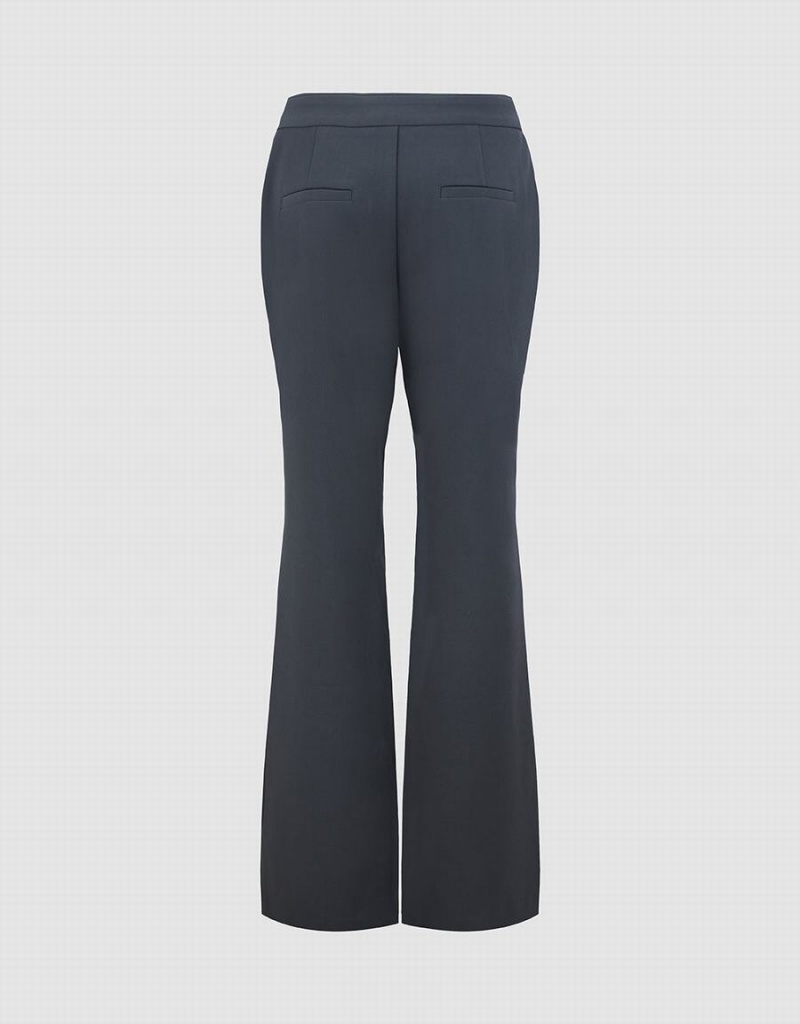 Pantalon Urban Revivo Flare Femme Grise Foncé | VBO8026ZN