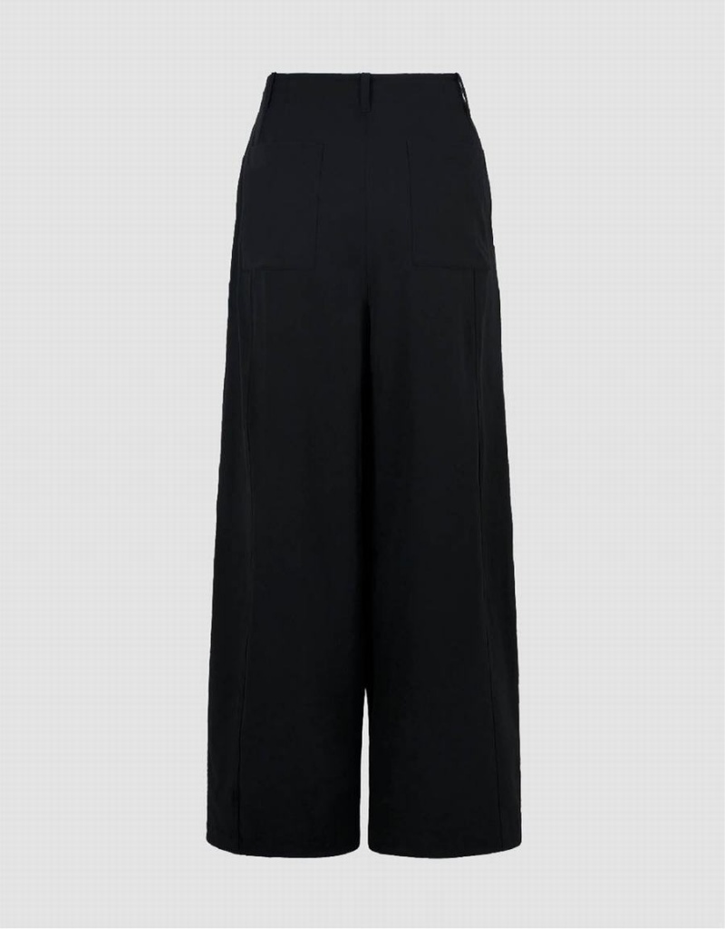 Pantalon Urban Revivo Larges-Leg Homme Noir | VZU4917QV