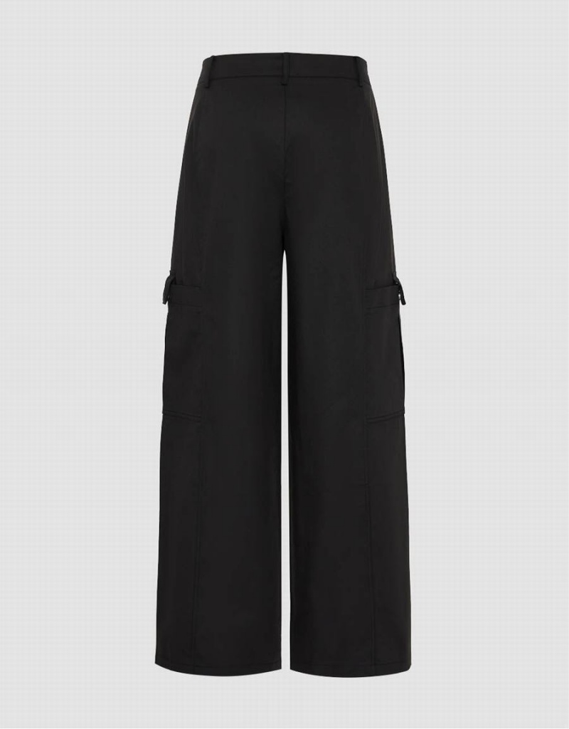 Pantalon Urban Revivo Loose Carrot Fit Femme Noir | CMD7422LE