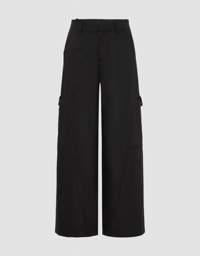 Pantalon Urban Revivo Loose Carrot Fit Femme Noir | CMD7422LE
