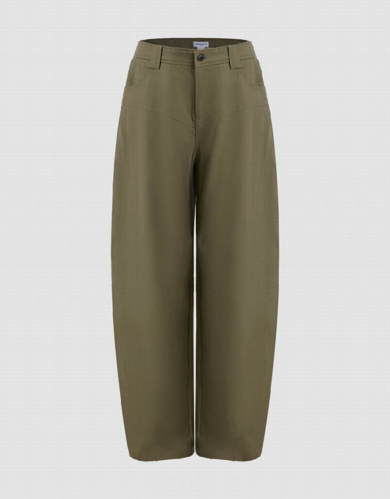 Pantalon Urban Revivo Loose Carrot Fit Femme Vert | XDD3620FR