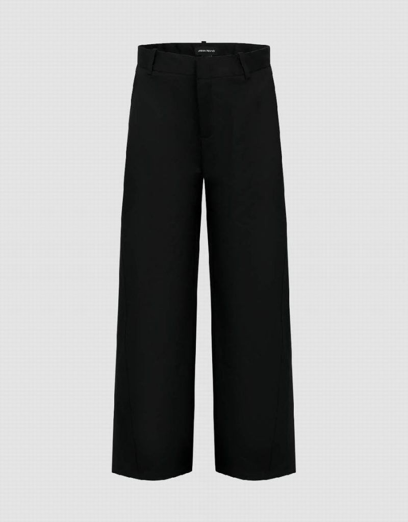 Pantalon Urban Revivo Loose Larges-Leg Femme Noir | IXO27100QX