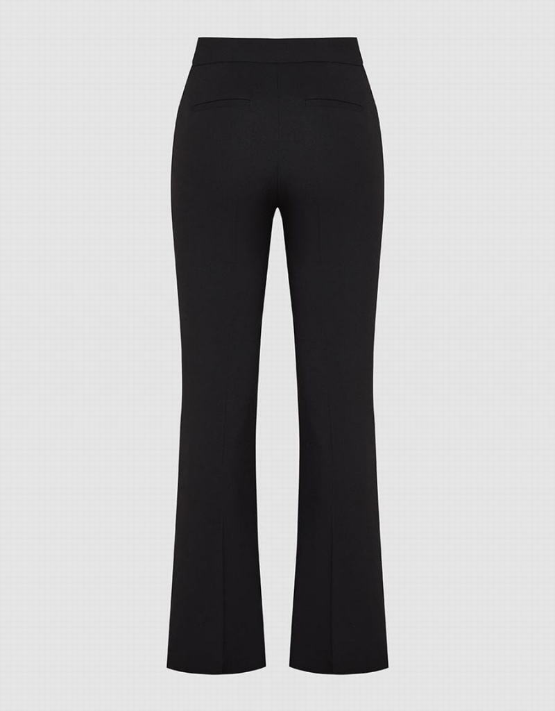 Pantalon Urban Revivo Mince Flare Femme Noir | TLP7414ZV