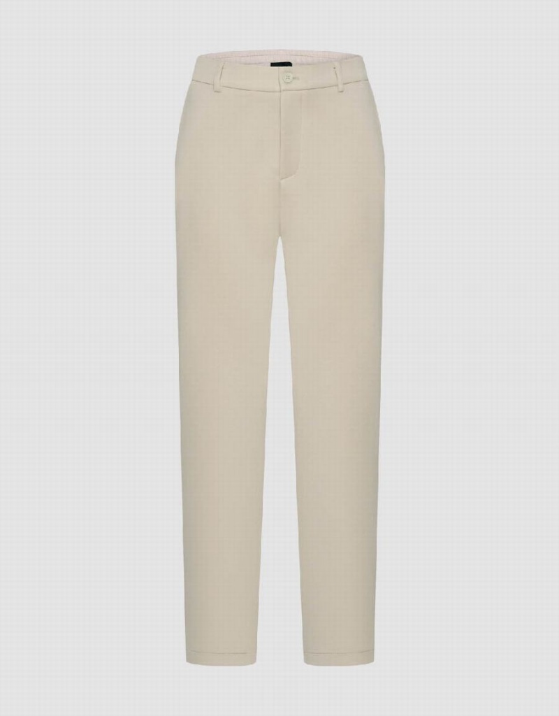 Pantalon Urban Revivo Tricoté Carrot Fit Homme Kaki Grise | OYT5026PZ