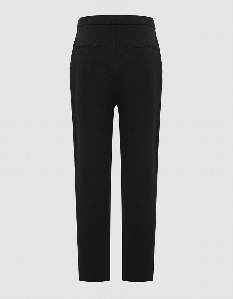 Pantalon Urban Revivo Tricoté Carrot Fit Homme Noir | YID9699PS