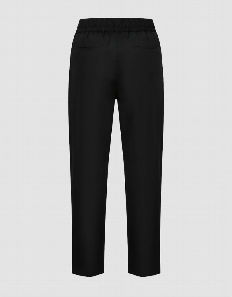 Pantalon Urban Revivo Tricoté Carrot Fit Homme Noir | TRU6131HH