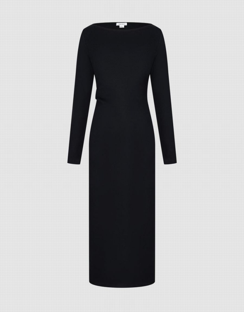 Peignoir Urban Revivo Bateau Neck Droit Femme Grise | MHY3347QO