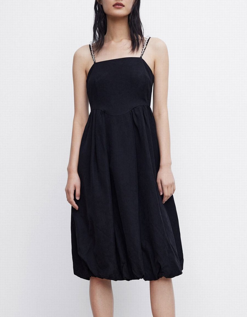 Peignoir Urban Revivo Beaded Brides Cami Femme Noir | PWL263EN