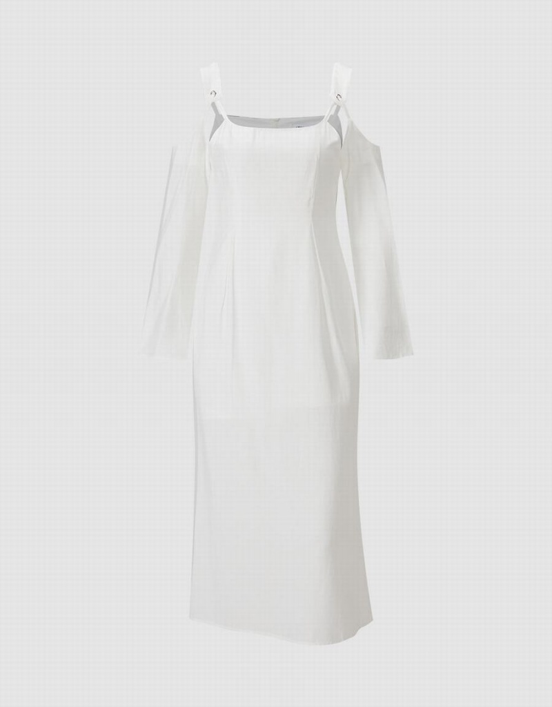 Peignoir Urban Revivo Cold Shoulder Femme Blanche | NPM578HY
