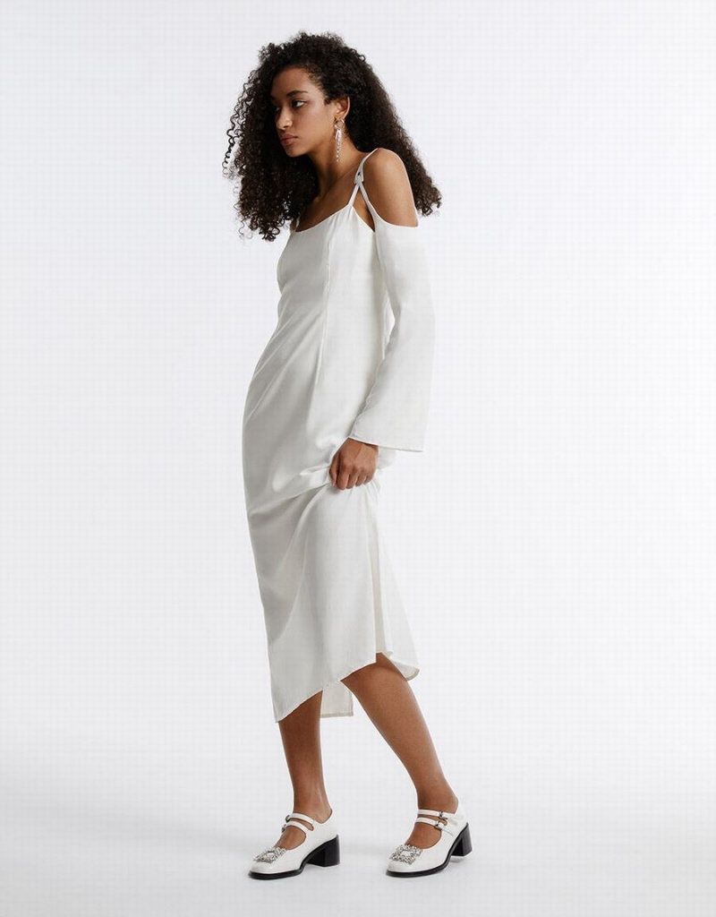 Peignoir Urban Revivo Cold Shoulder Femme Blanche | NPM578HY
