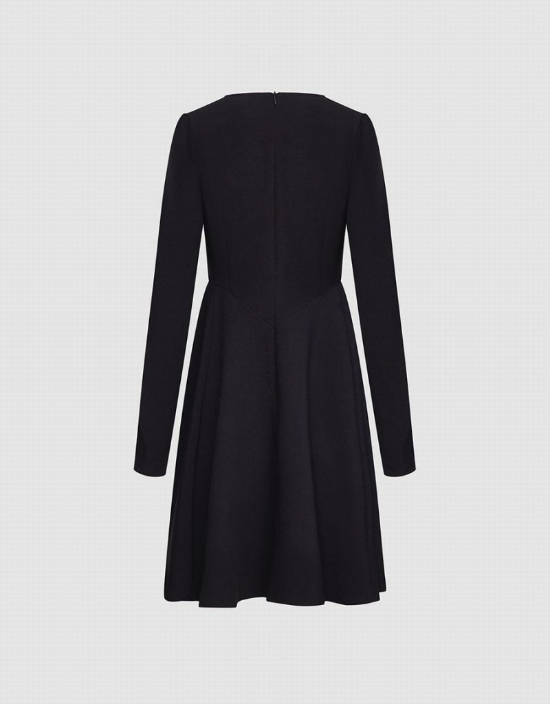 Peignoir Urban Revivo Cut Out Bow Detail Skater Femme Noir | TRE2394WR