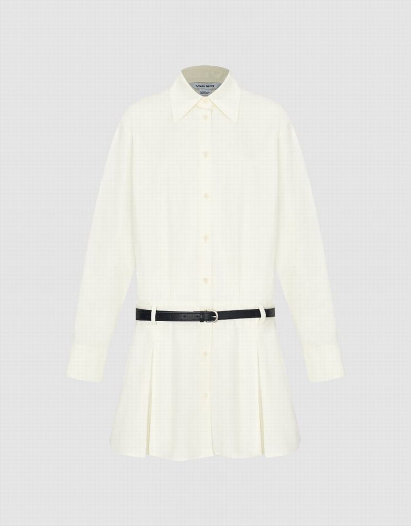 Peignoir Urban Revivo Droit With Belt Femme Blanche | QPX1863PA
