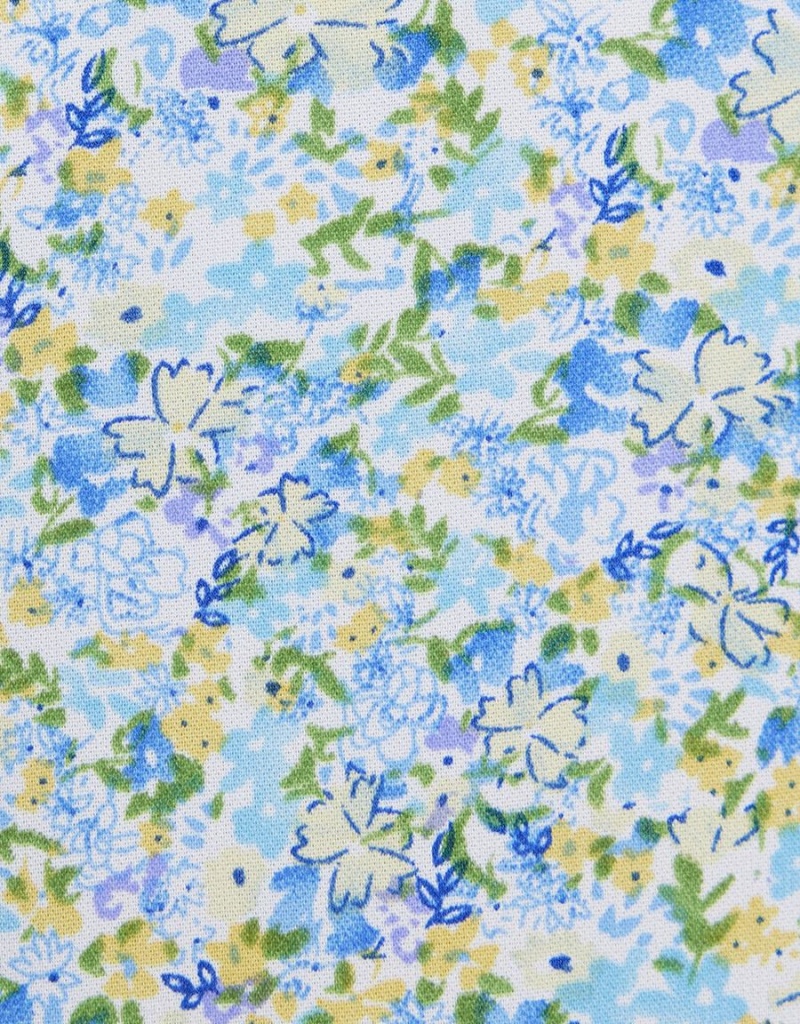 Peignoir Urban Revivo Floral Print Cami Femme Bleu | LDK3963FP