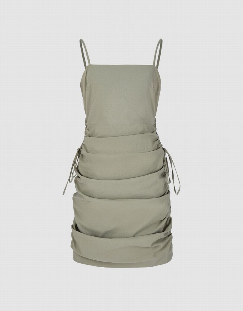 Peignoir Urban Revivo Mince Cami Femme Kaki | VJE990LI