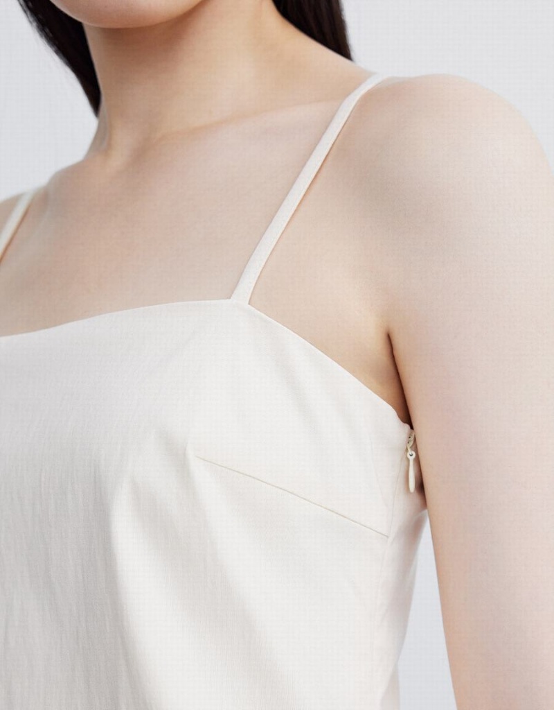 Peignoir Urban Revivo Plain Cami Femme Blanche | LGT2140ZQ
