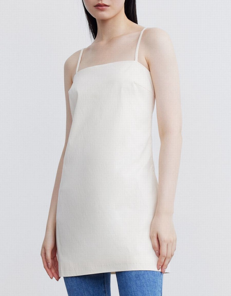Peignoir Urban Revivo Plain Cami Femme Blanche | LGT2140ZQ