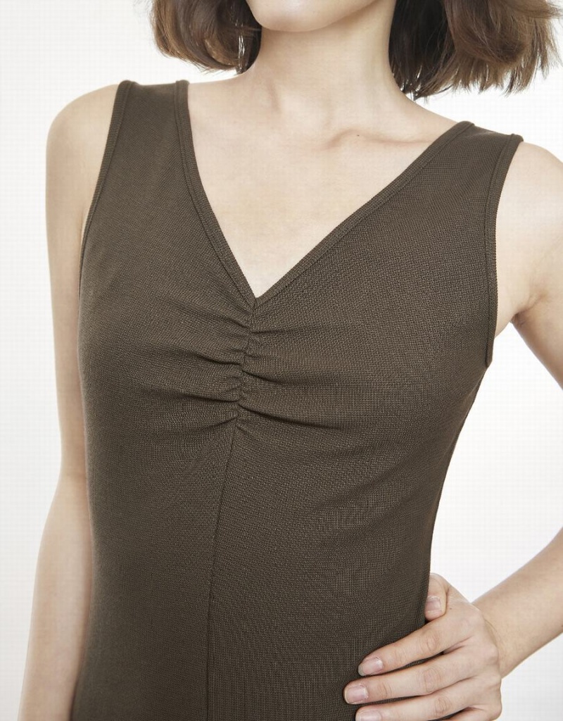 Peignoir Urban Revivo Plain Midi Femme Vert | SJJ5876TY