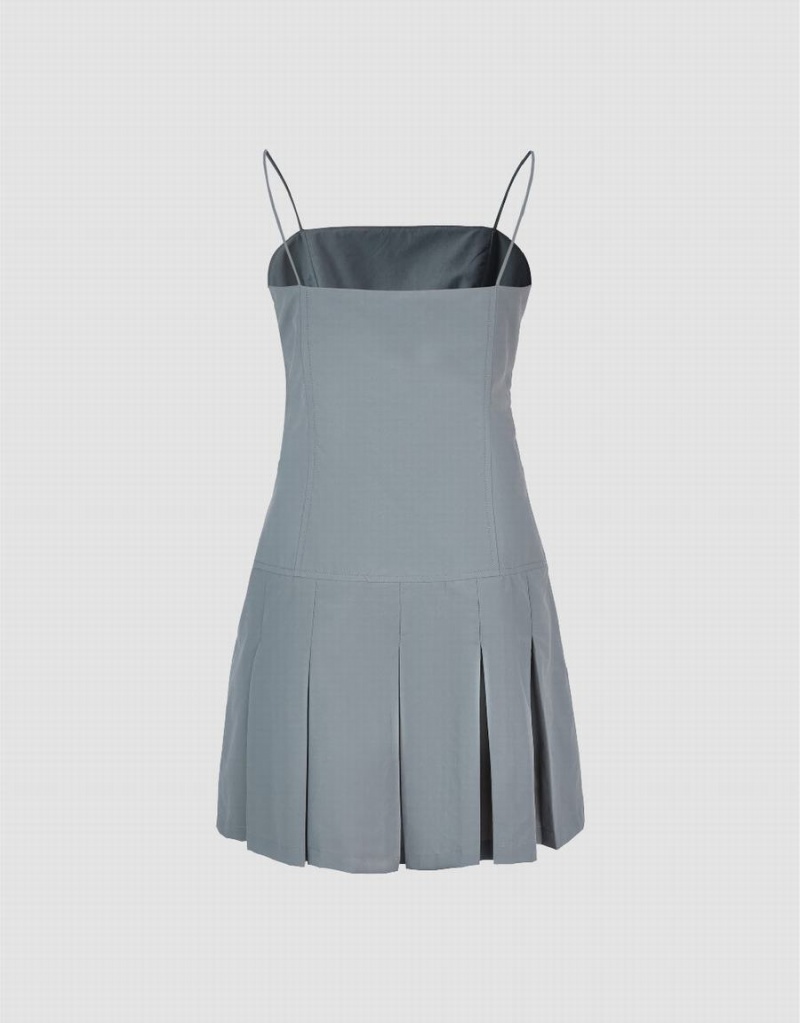 Peignoir Urban Revivo Plissé A-Line Cami Femme Grise Clair | KCC3081JV