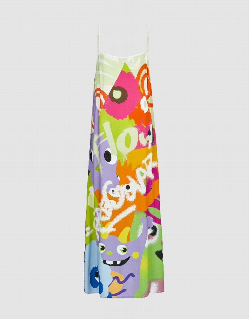 Peignoir Urban Revivo Printed Droit Cami Femme Multicolore | TBP9872DV