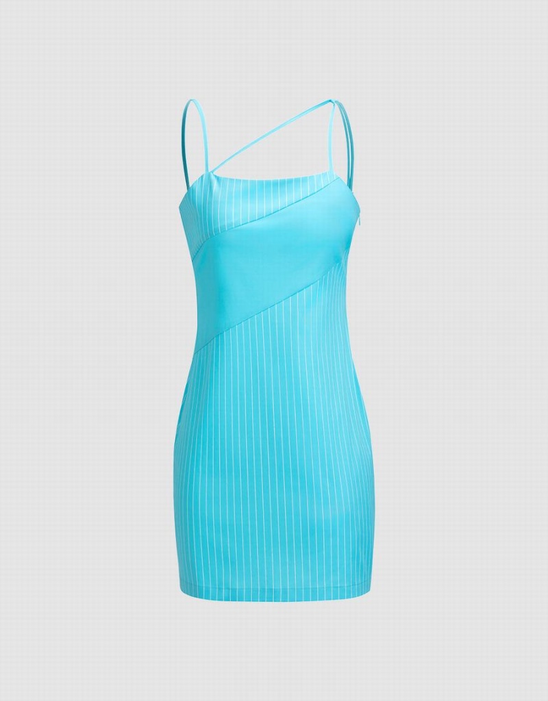 Peignoir Urban Revivo Rayé Glittered Cami Femme Bleu | GSM9180HW