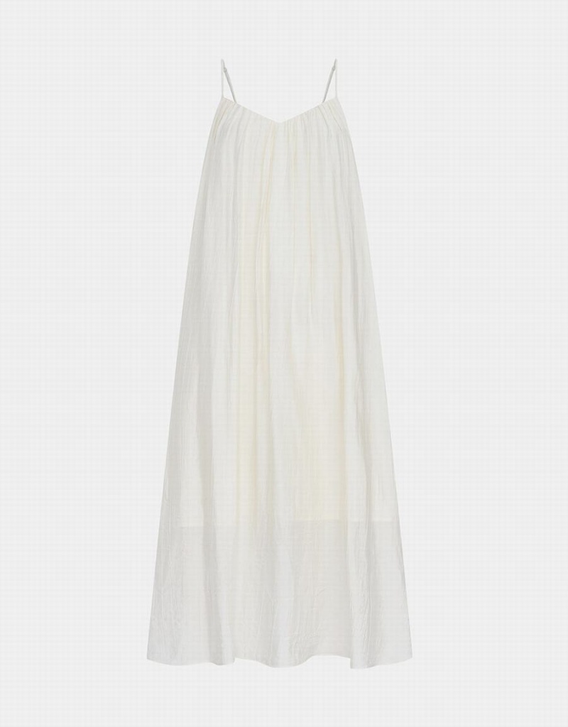 Peignoir Urban Revivo Ruched Smock Cami Femme Blanche | KRV6658DC