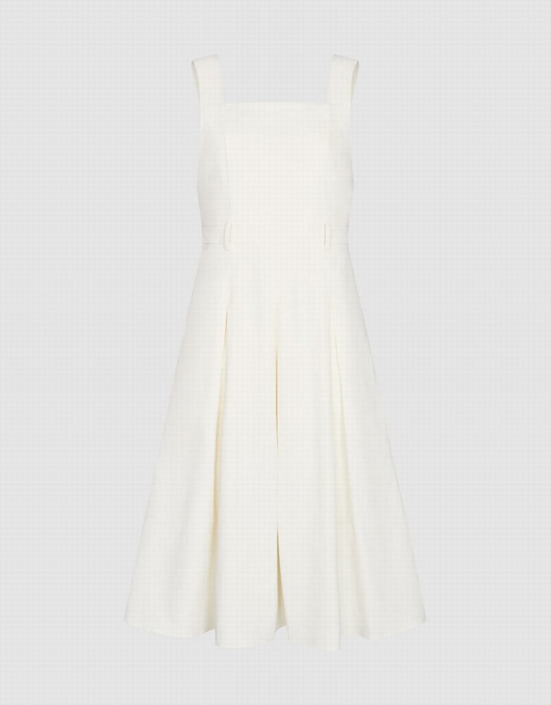 Peignoir Urban Revivo Sans Manches Off-Shoulder Skater Femme Blanche | DOD4950GB