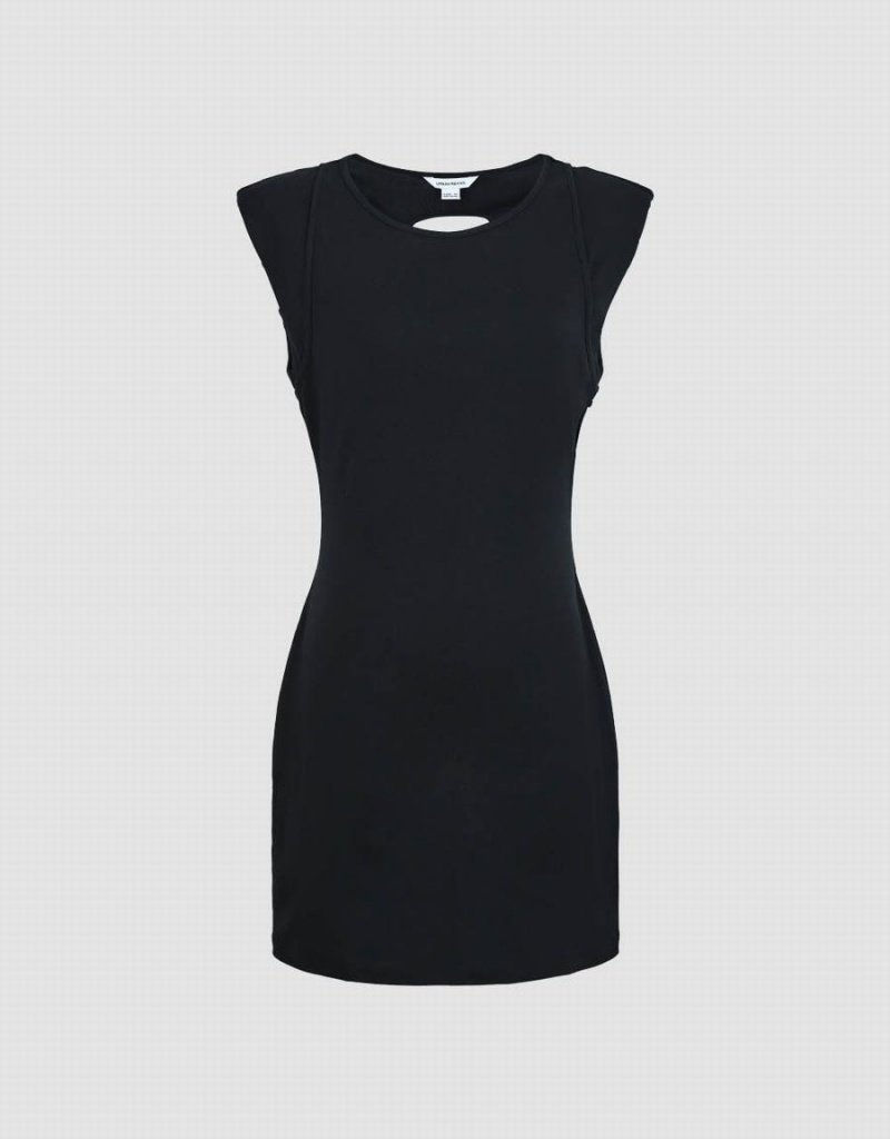 Peignoir Urban Revivo Sans Manches V-Neck A-Line Femme Noir | ZKX4155VQ